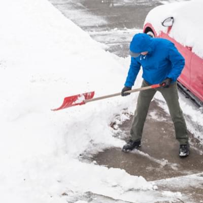 Snow shovelling