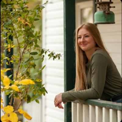 High River Lady Front Porch