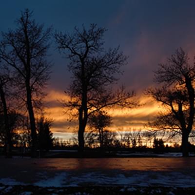 Golf Course Sunset