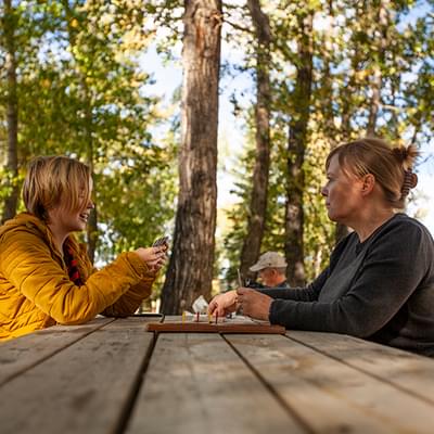 Mother & Daughter Playing Cards 1