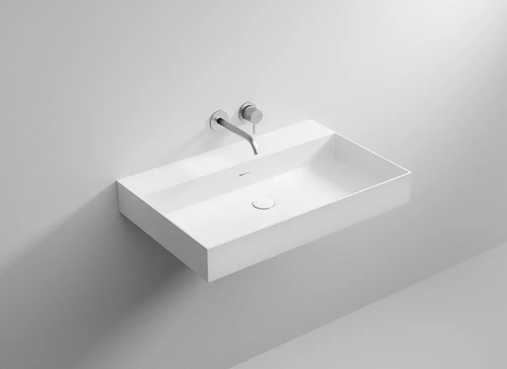 Caldera 70 vallone wall-mounted sink velvetstone gallery Caldera 70 vallone wall-mounted sink velvetstone gallery