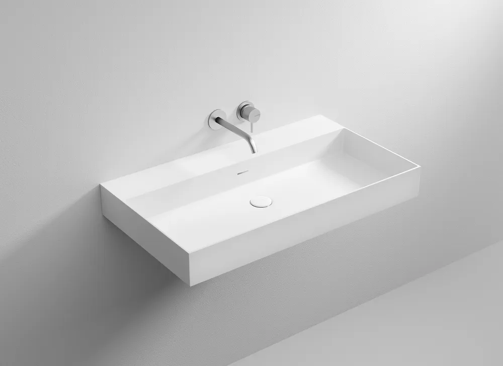 Caldera 80 vallone wall-mounted sink velvetstone gallery Caldera 80 vallone wall-mounted sink velvetstone gallery
