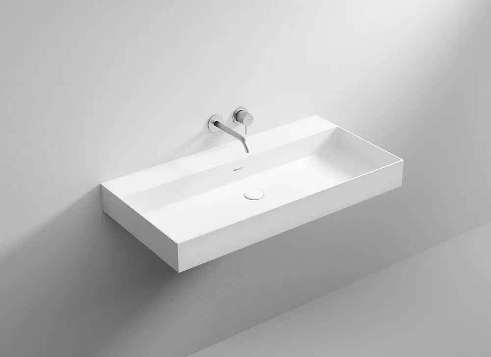 Caldera 90 vallone wall-mounted sink velvetstone gallery Caldera 90 vallone wall-mounted sink velvetstone gallery