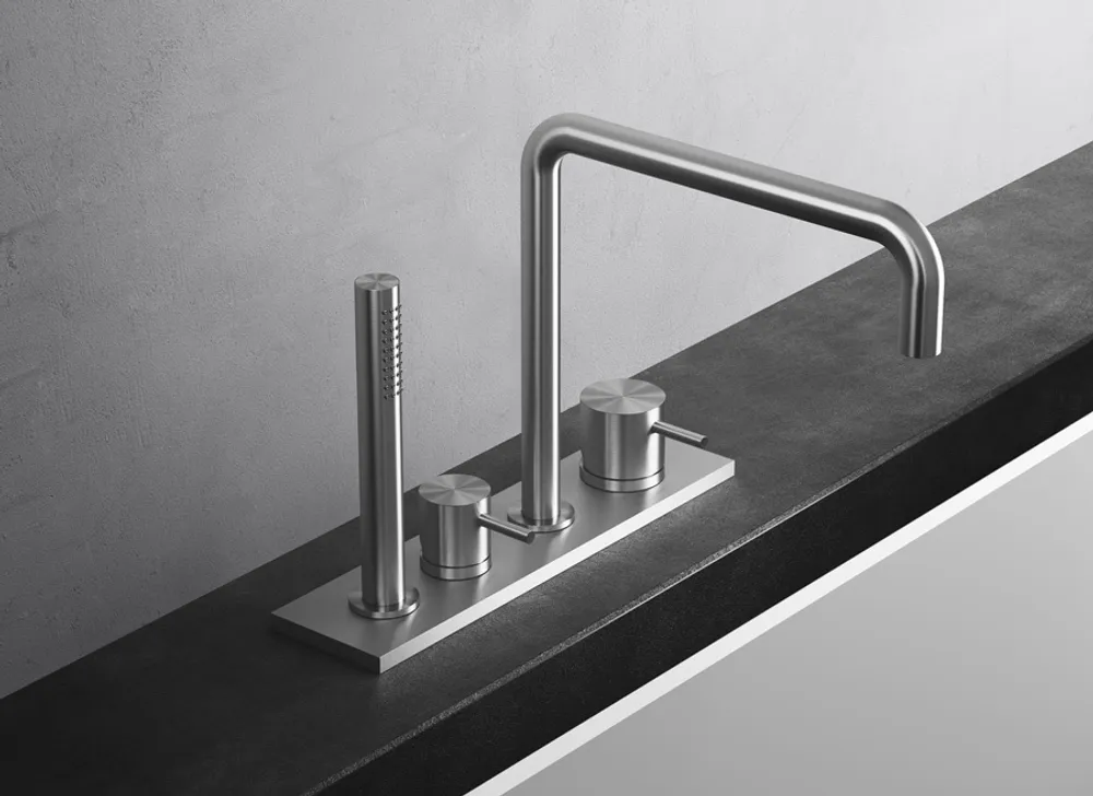 Como 26 stainless steel tap brushed steel vallone gallery Como 26 stainless steel tap brushed steel vallone gallery