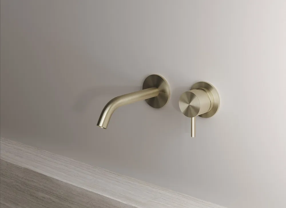 Como duo 630 edelstahl armatur brushed gold vallone gallery Como duo 630 edelstahl armatur brushed gold vallone gallery
