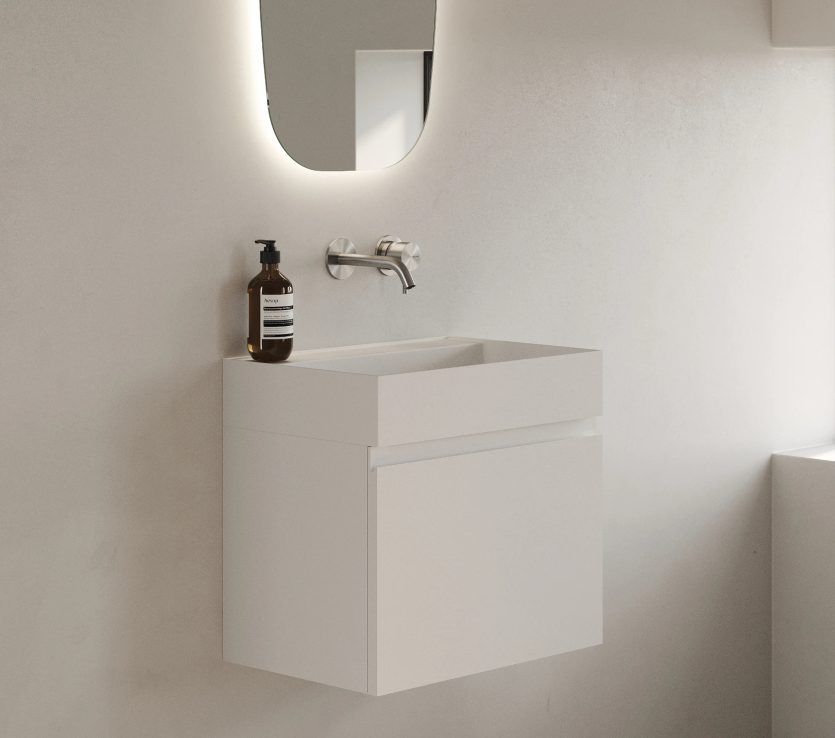 Hudson wall vallone wall-mounted sink editorial image slider II