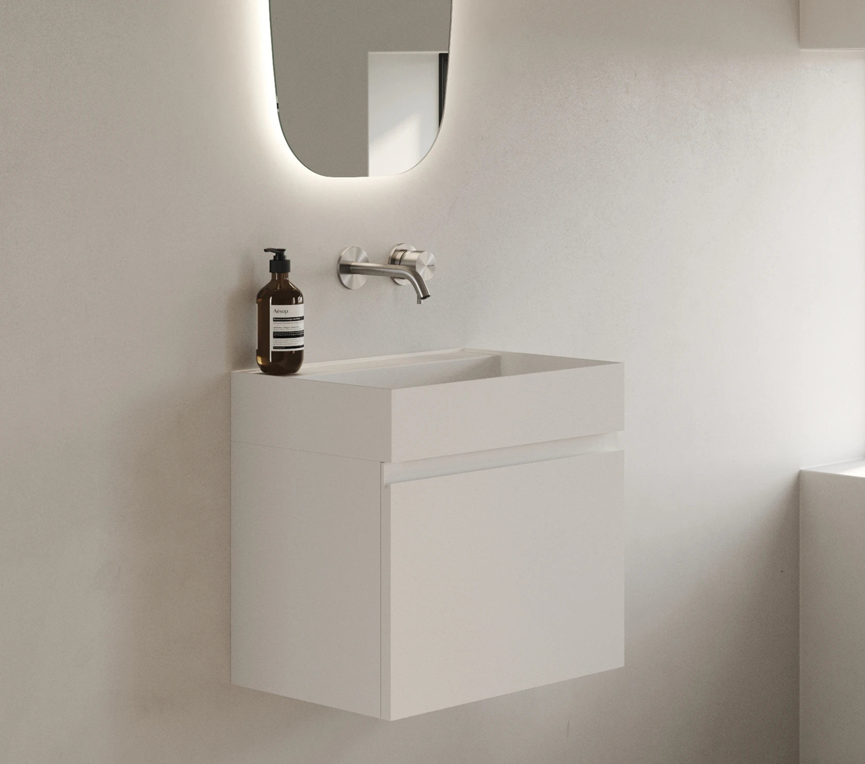 Hudson wall vallone wall-mounted sink editorial image slider II Hudson wall vallone wall-mounted sink editorial image slider II