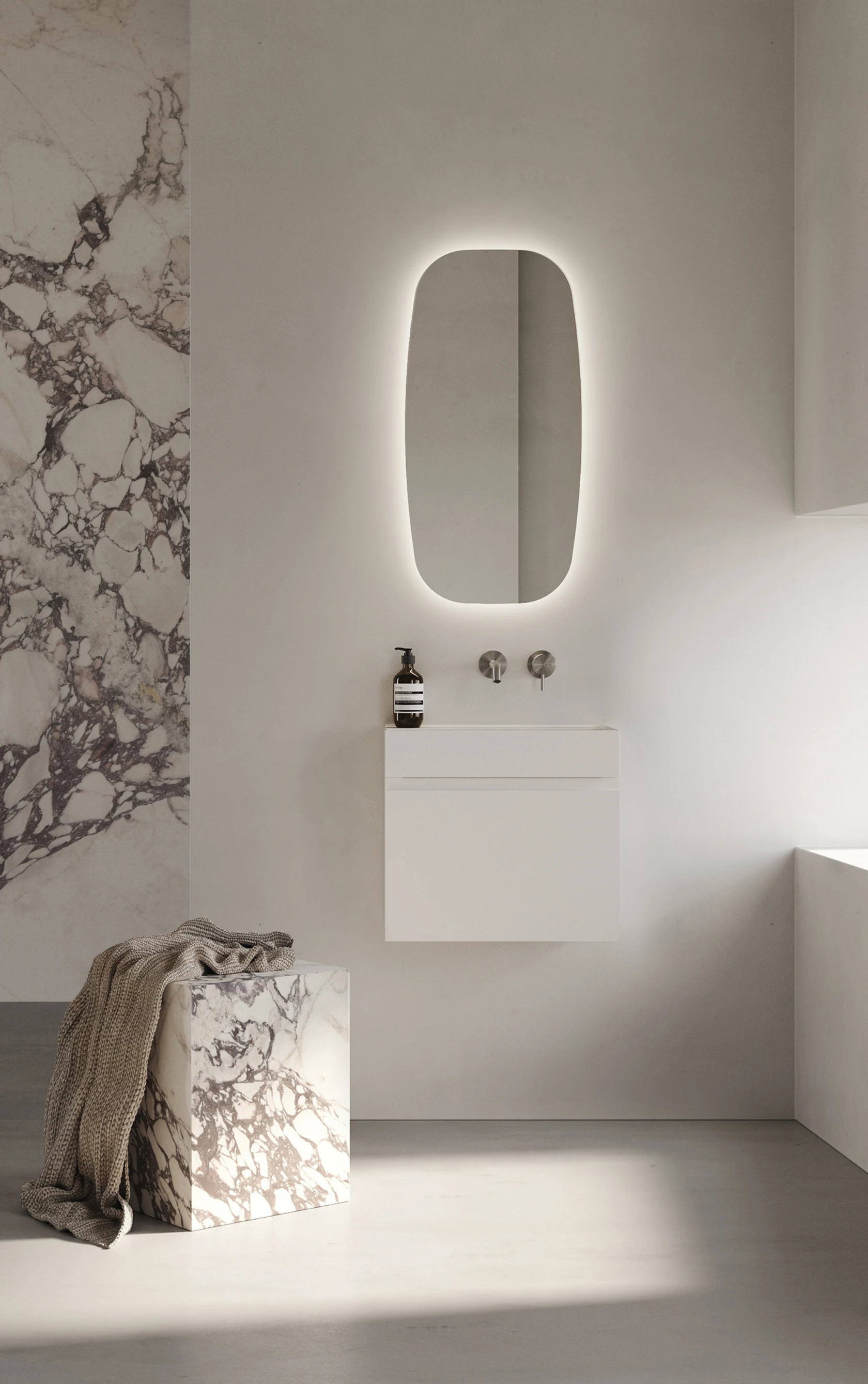 Hudson wall vallone wall-mounted sink editorial image slider I Hudson wall vallone wall-mounted sink editorial image slider I