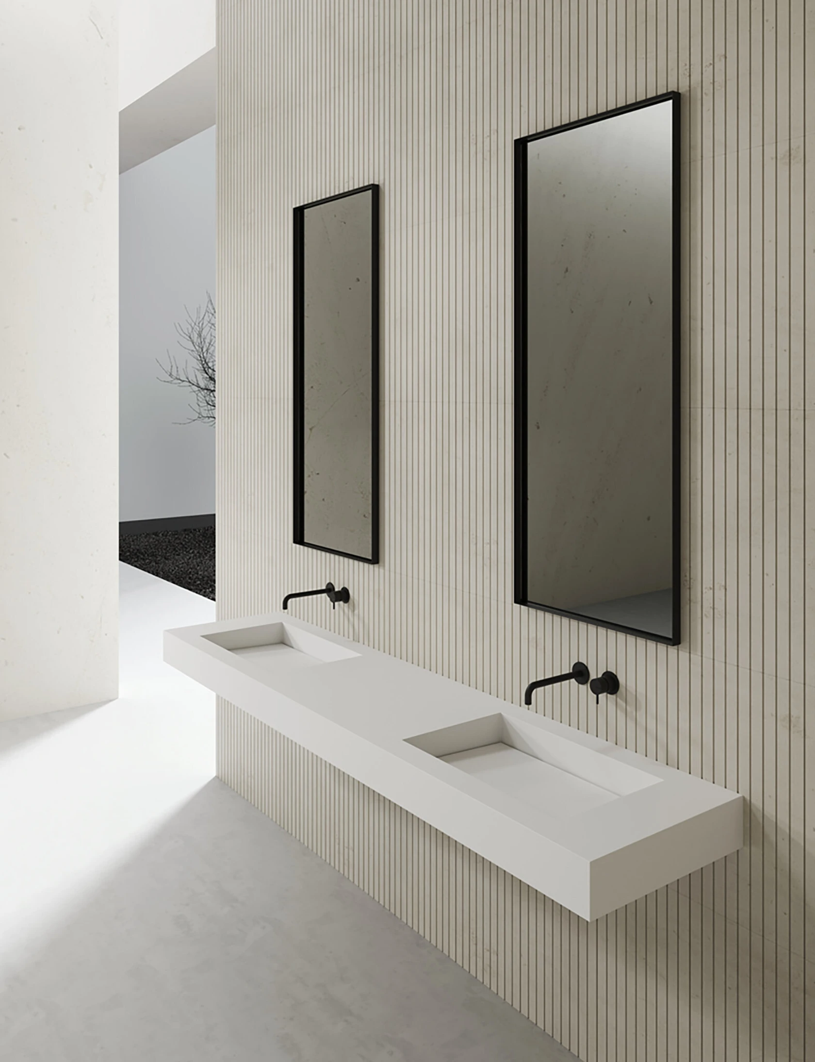 Qoro waschtisch vallone vertical Qoro waschtisch vallone vertical