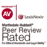 Lexis Nexis, Martindale-Hubbel, Peer Review Rated For Ethical Standars and Legal Ability