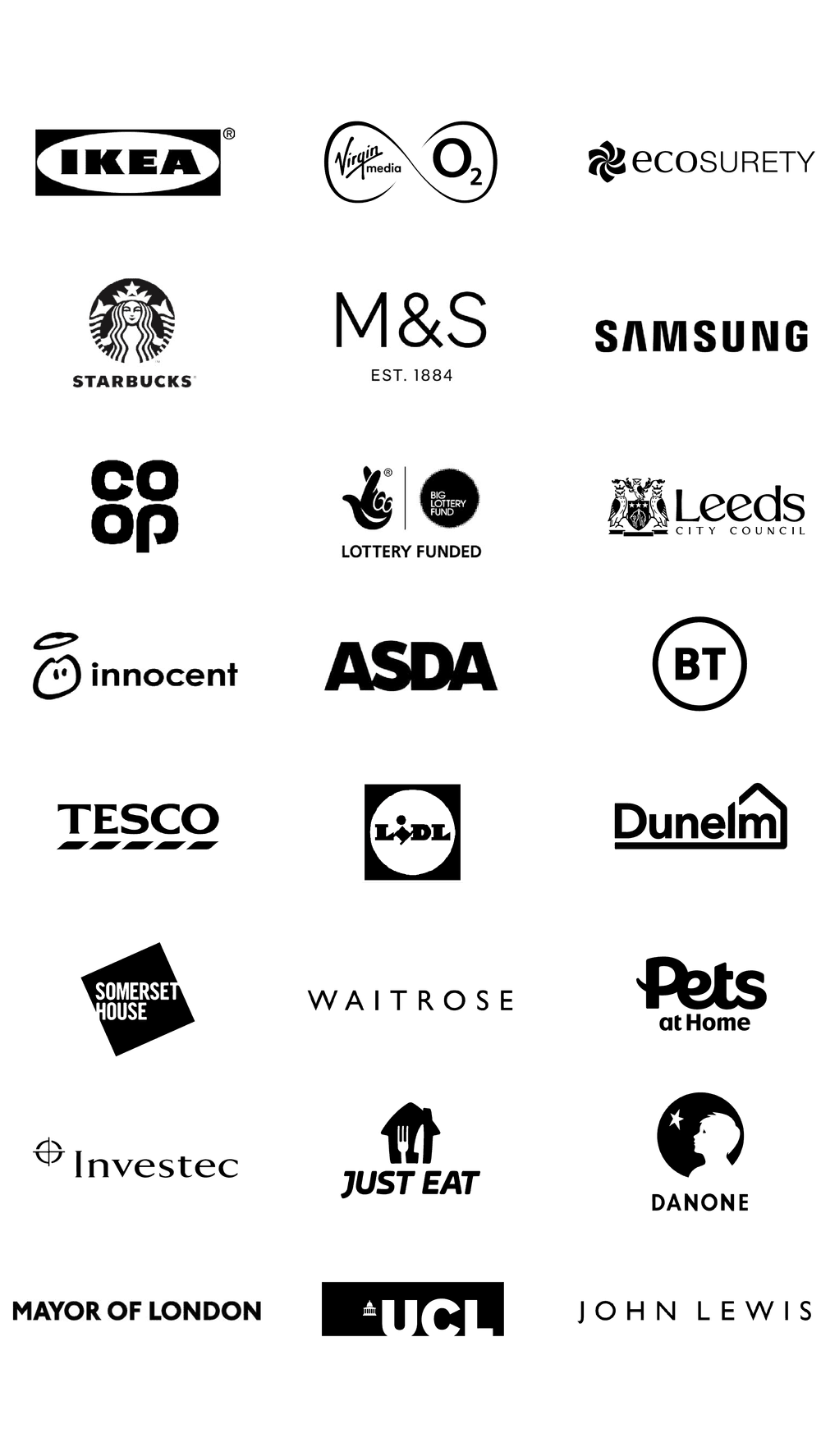 Hubbub partner logos.