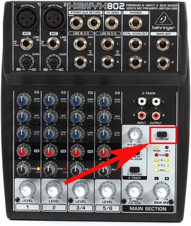 Beginners Guide to Live Shows Using a Mixer Phantom Power