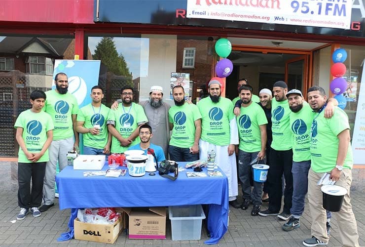 Drop of Compassion Volunteers Fundraising Outside Ramadan FM