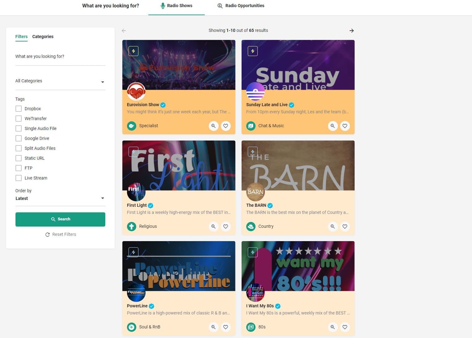 Finding Syndicated Radio Shows with Syndishows | Radio.co
