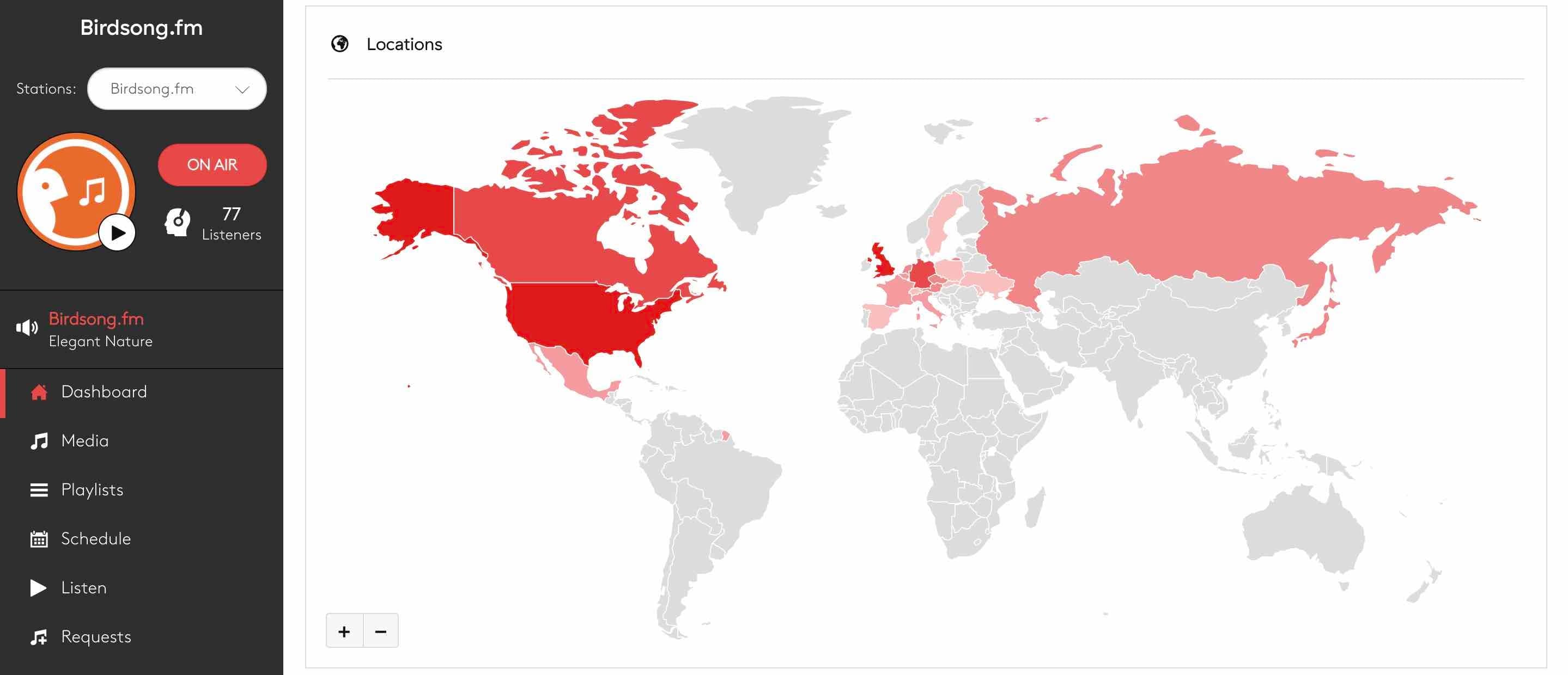 Radio.co Map