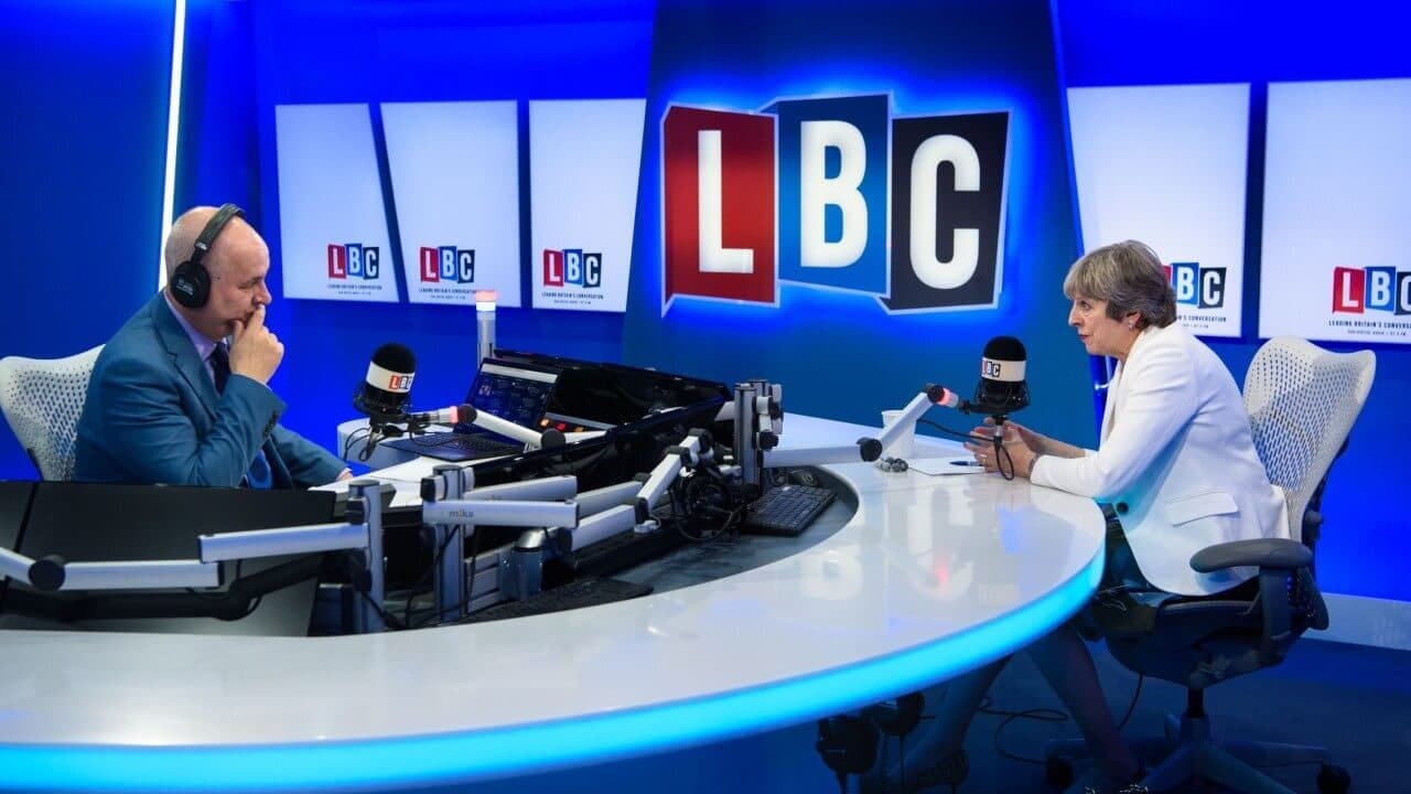 LBC radio station with political guest