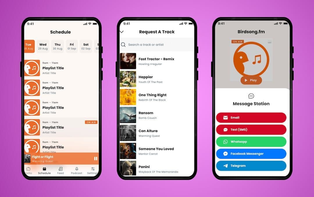 Birdsong.fm app.