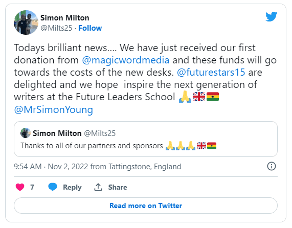 Simon Milton Tweet