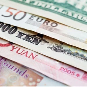 300 300 square background of international currency notes picture id957984226