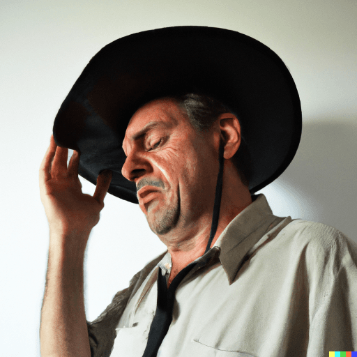 DALL E 2022 09 28 15 42 14 sad working cowboy