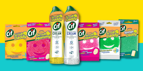 Cif x Scrub Daddy co brand