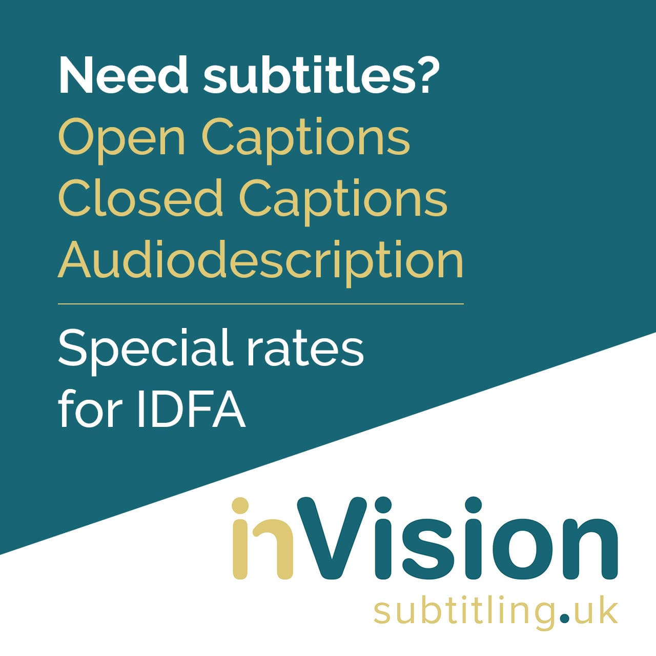 InVision subtitling