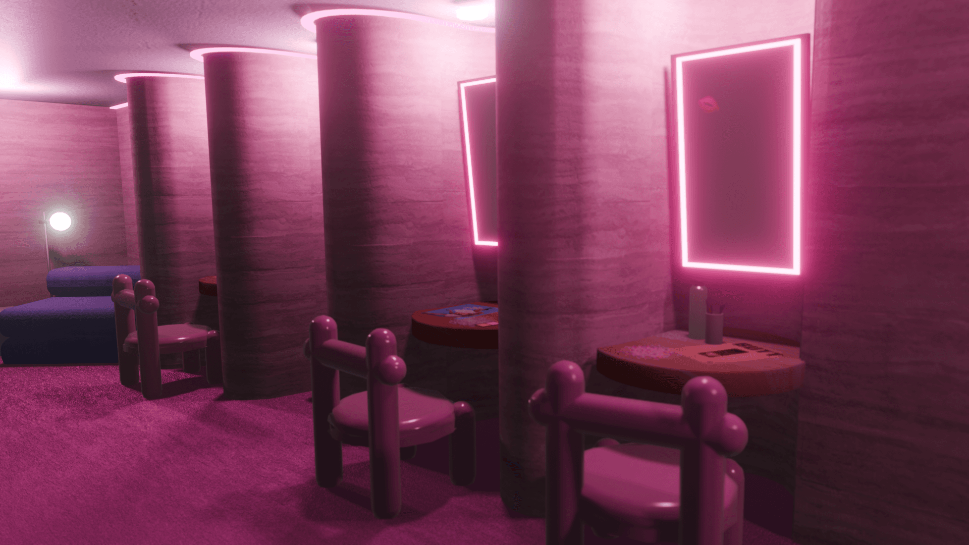 DOLLHOUSE VR Project Visuals Dressing Room 2