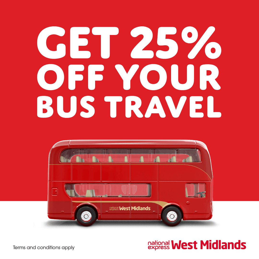 25% DISCOUNT ON BUS TICKETS