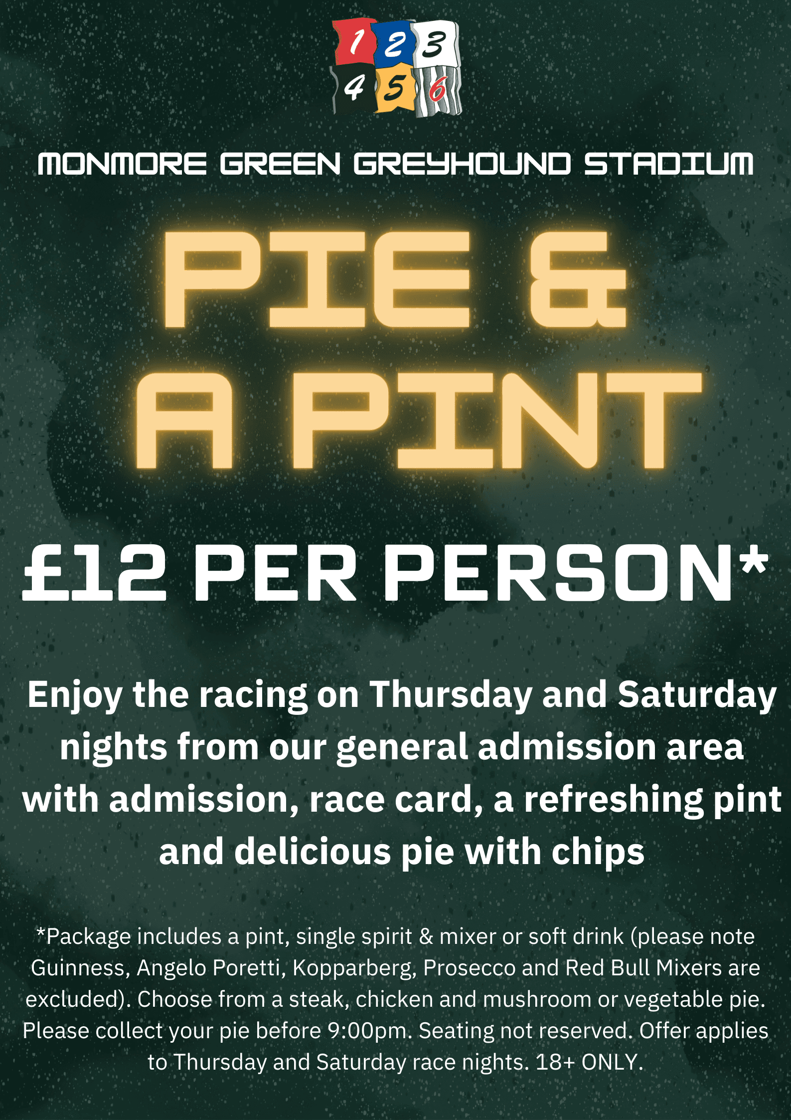 NEW TO MONMORE - PIE & A PINT DEAL