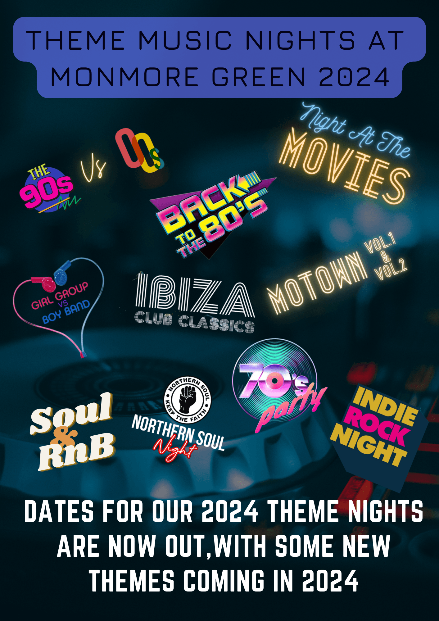 THEMED PARTY PACK DJ NIGHTS FOR 2024