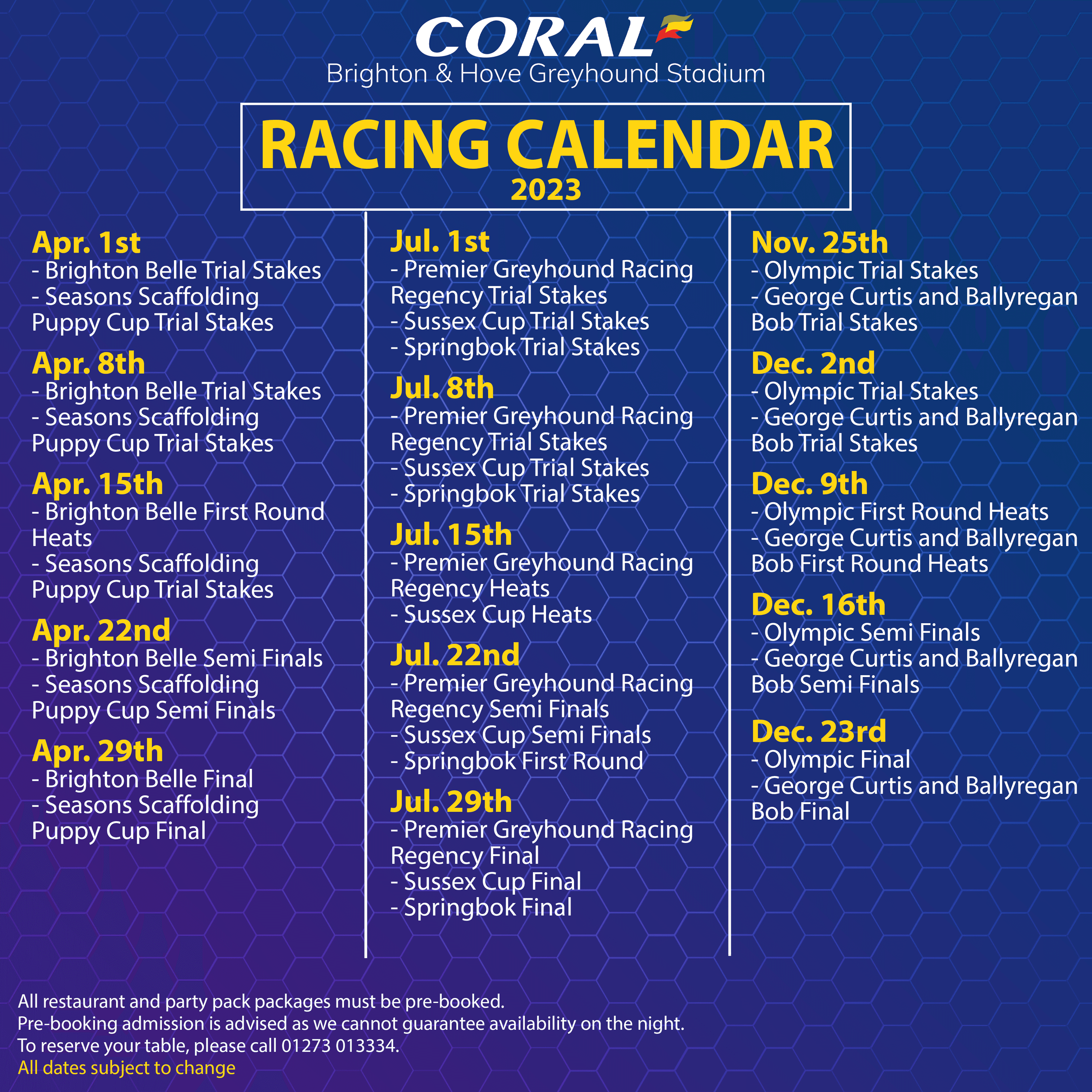 Brighton & Hove Racing Nsw Racing Calendar 2025