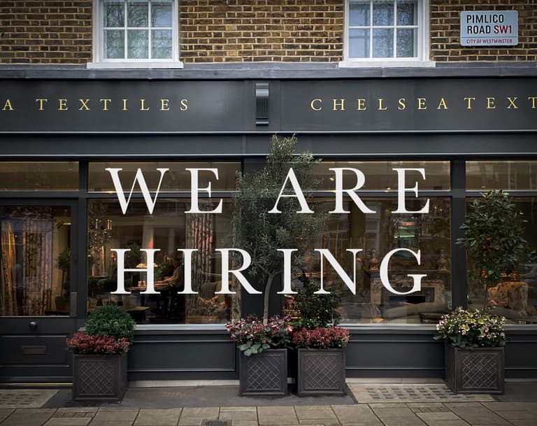 Chelsea Textiles We Are Hiring 01