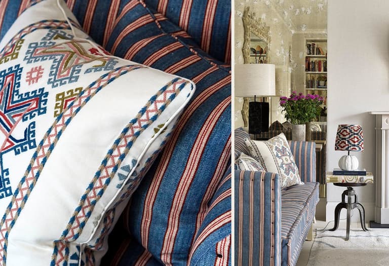 Kit Kemp Ashenwood Spring Cushion Chelsea Textiles