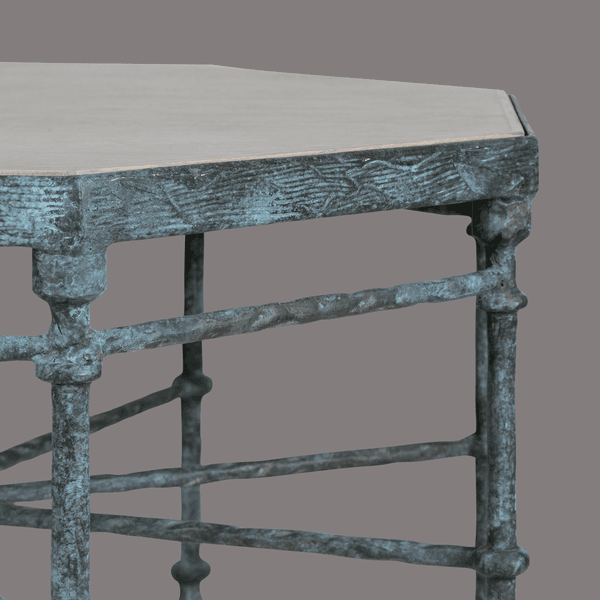 BOB151 D v2 giacometti – Bronze octagonal coffee table