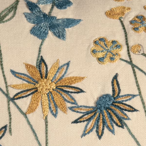 C854 B Detail 2 – Meadow Flowers in Blue