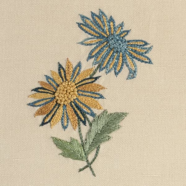 C854 SP B Detail 1 – Meadow Flowers Sprig in Blue