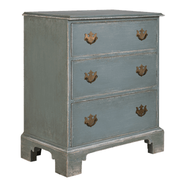 Small chest of drawers with ornate handles