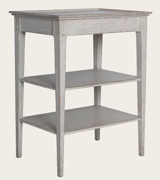 Side table with shelves
