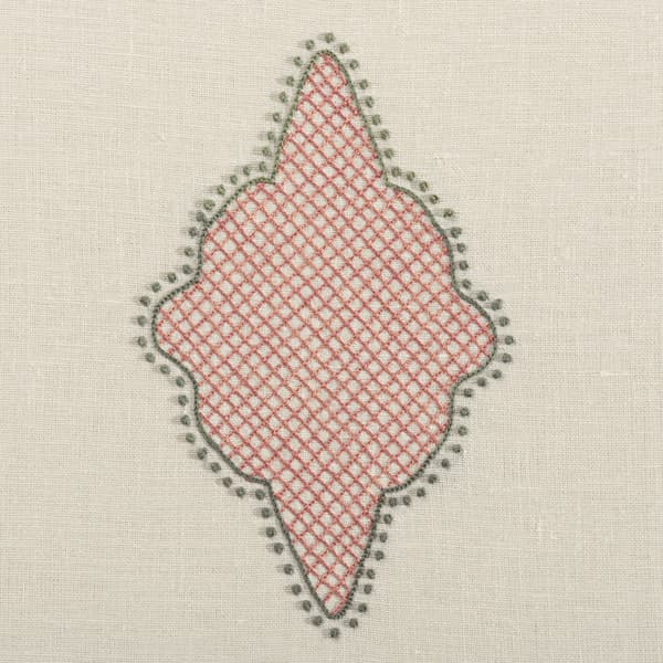 FN042 PP Detail – MOGHUL PATCH LARGE IN Pale Pink