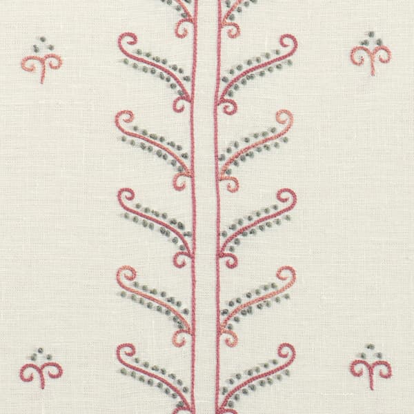 FN047 PP Detail 1 – Moghul Leaf Stripe in Pale Pink