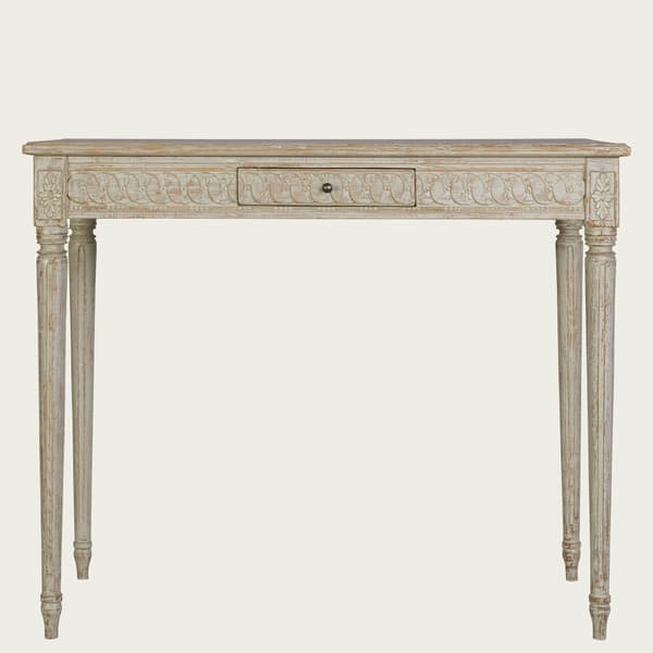 GUS103 08 – Table with carving & drawer