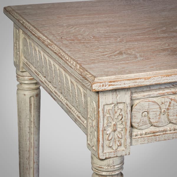 GUS103 08 D v5 – Table with carving & drawer
