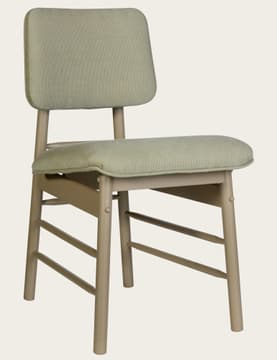 Chair with upholstered back