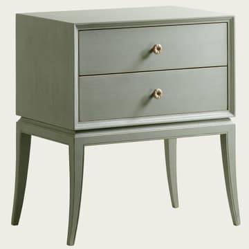 Bedside table with two drawers