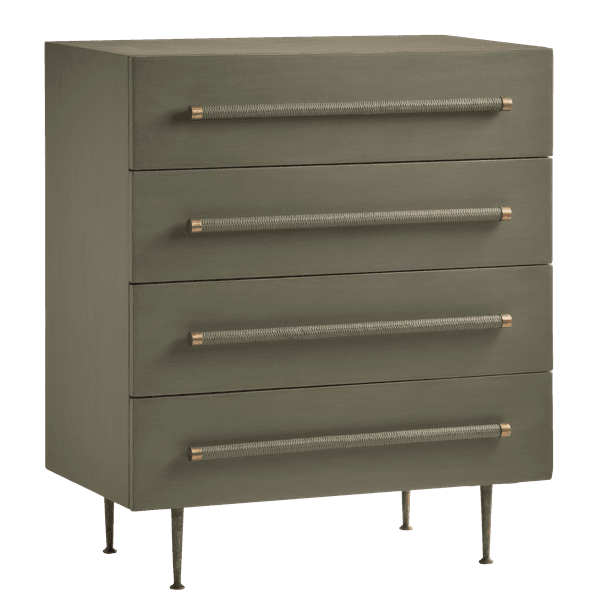 MID046 13a – Chest of drawers with wicker handles