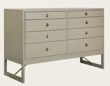 Large chest of drawers with round pulls
