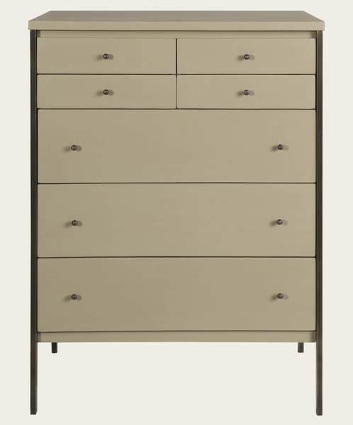 Mid143 A 12 – Brass framed chest of drawers