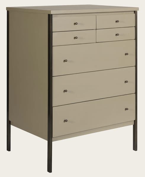 Mid143 A 12A – Brass framed chest of drawers