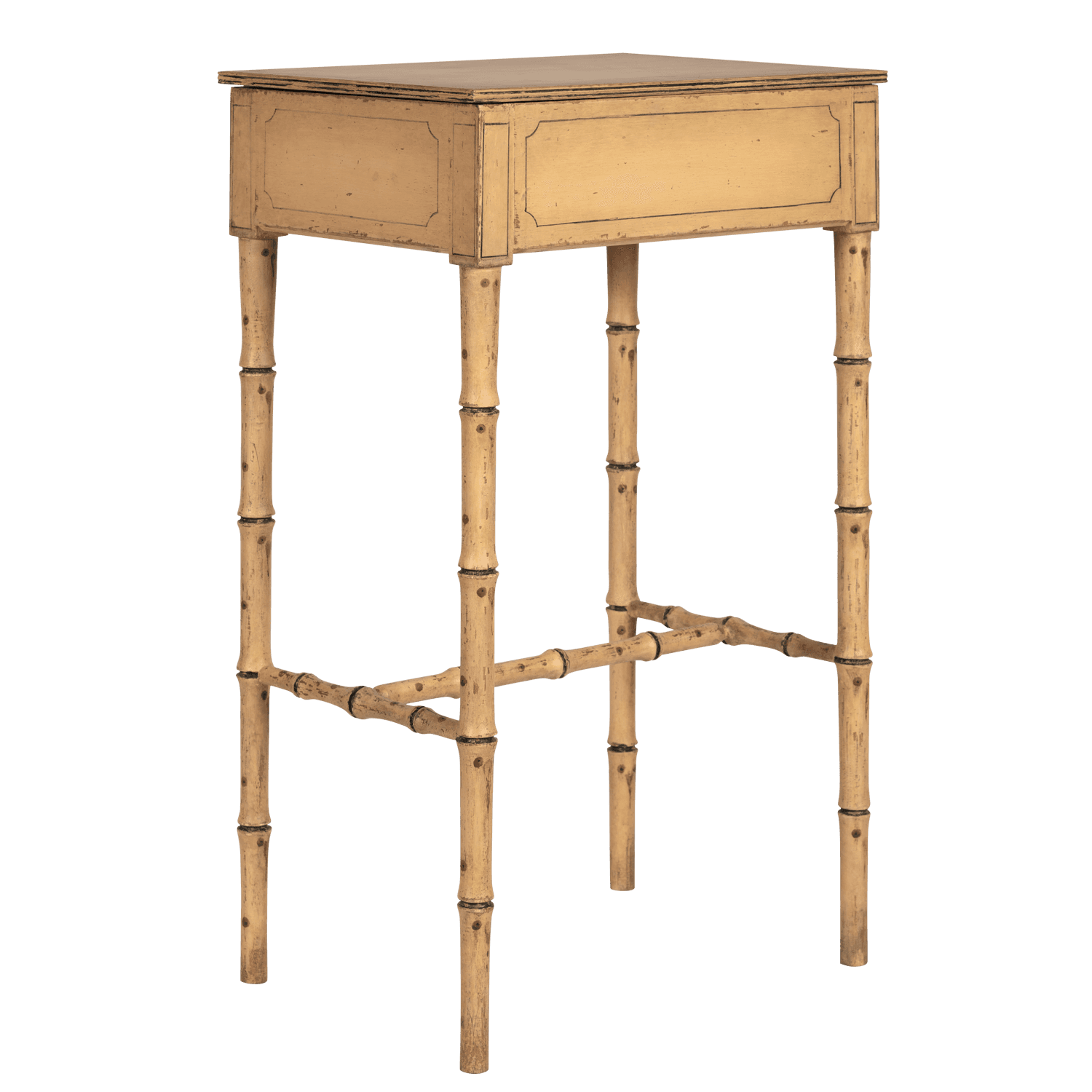 Painted bamboo table deals