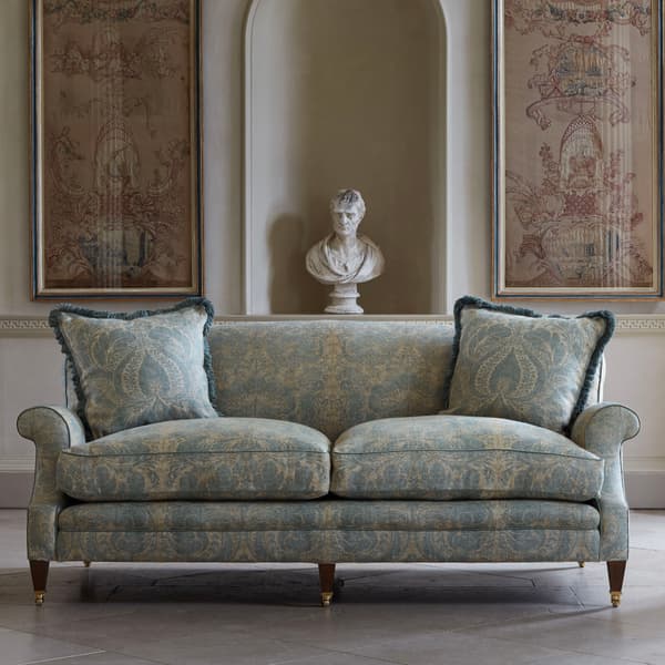 Venetian Damask Sofa – Venetian Damask in Cinder Blue